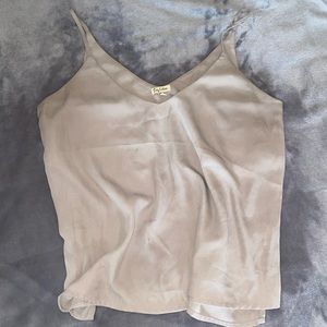 Nude flowy top